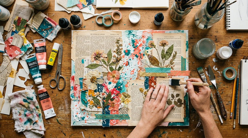 Guida al Mixed Media: Come combinare colori e materiali