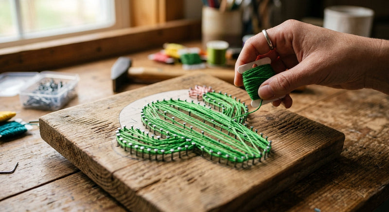 DIY drvena dekoracija: Upute za stvaranje s čavlima