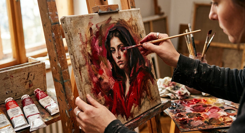 Dame in het rood: zo wordt het mysterieuze portret onthuld