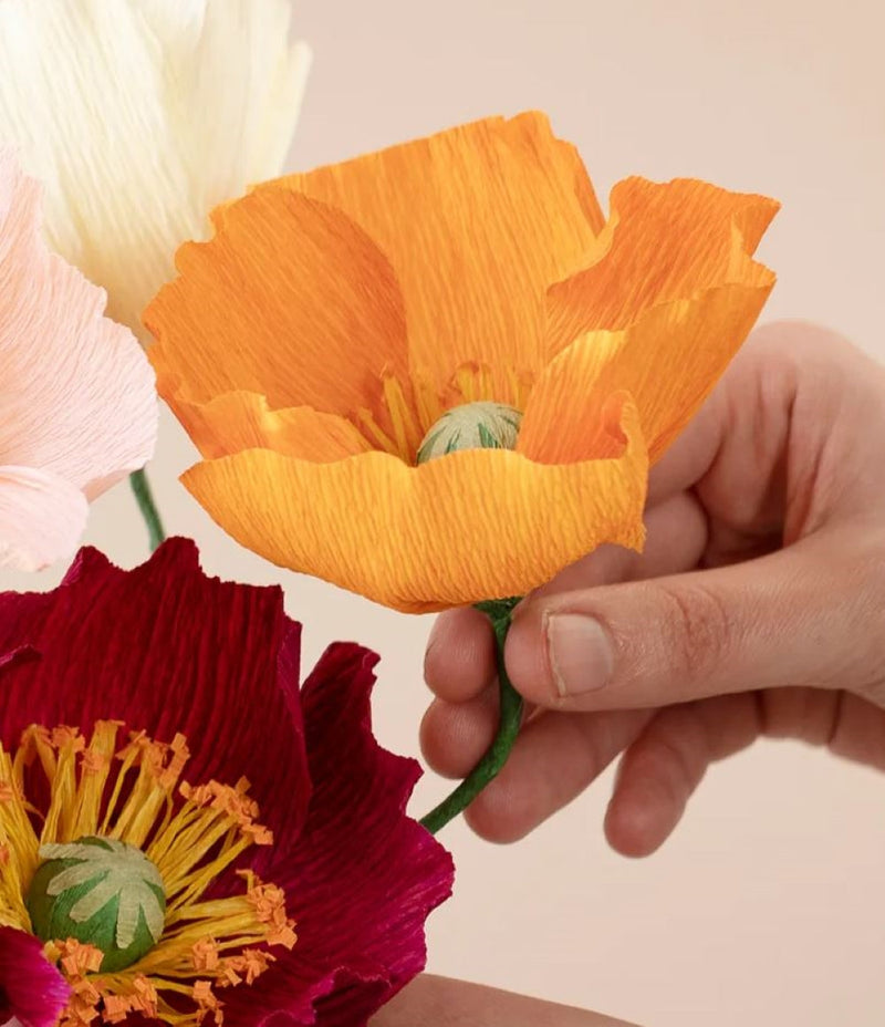 Guida al fai da te: fiori di carta crespa
