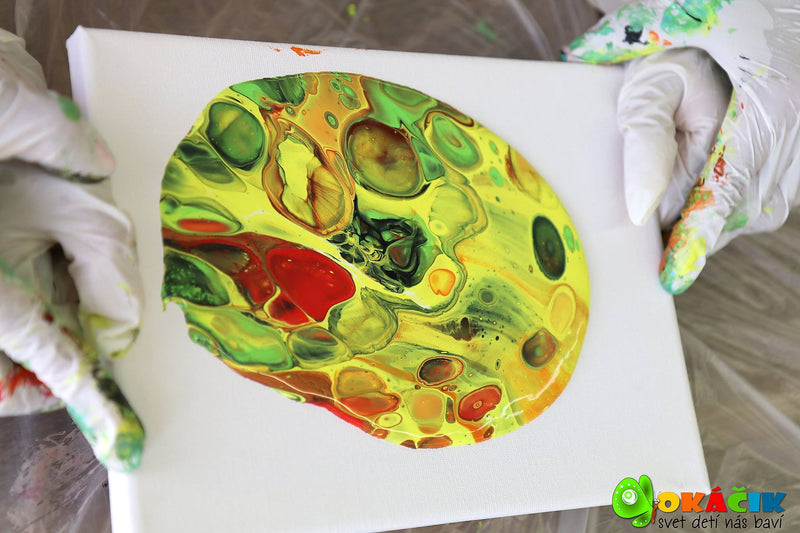 Liquitex pouring: kleurrijke kunstdromen met kinderen