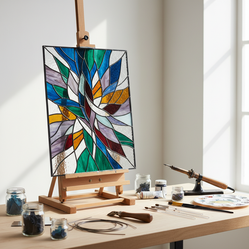 Pittura su vetro Tiffany: guida per la tua prima opera d'arte