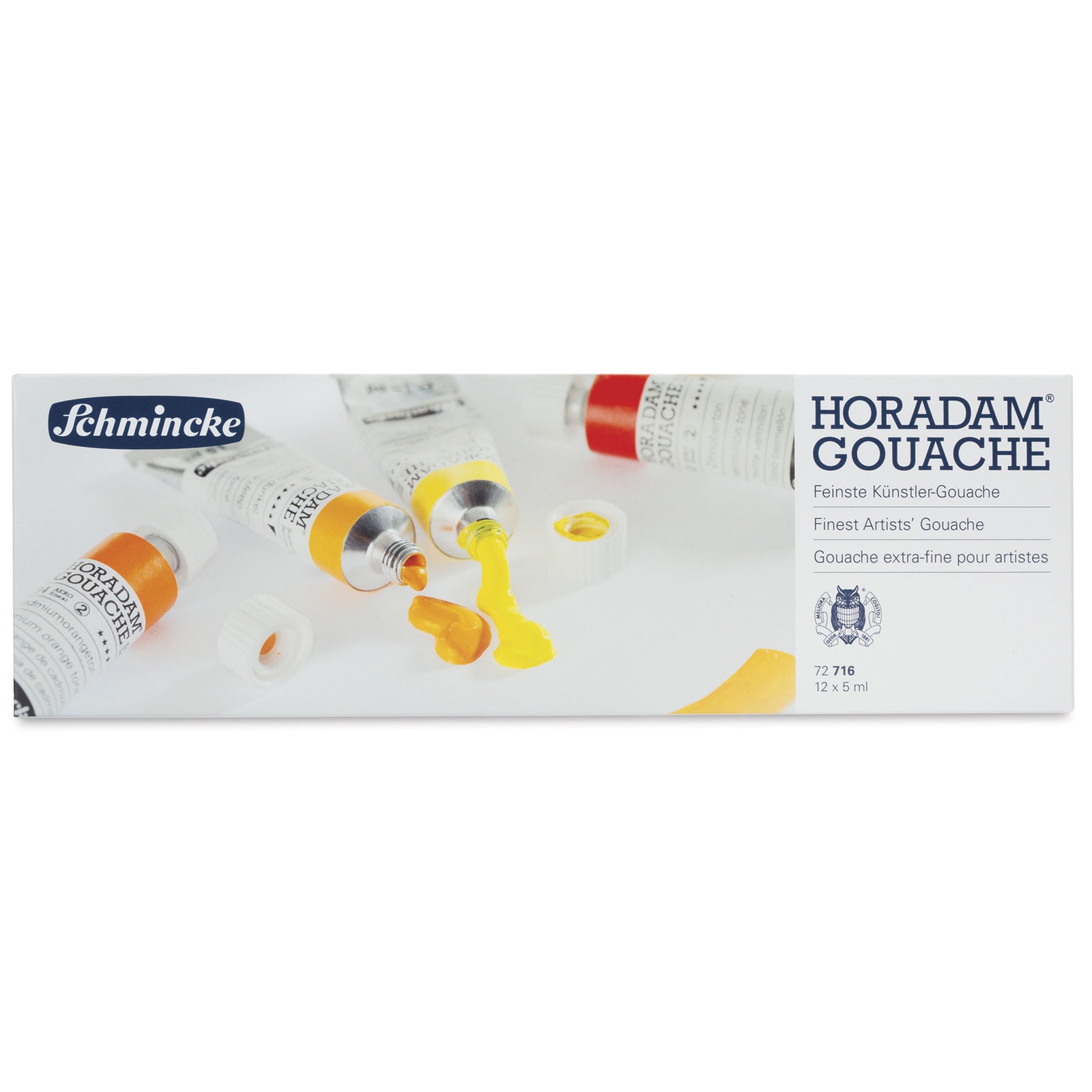 Colori a gouache Schmincke HORADAM in set di metallo, 12 x 5 ml
