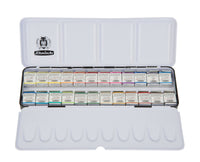 Colori ad acquerello Schmincke HORADAM in scatola di metallo, 24 x 1/2 godet