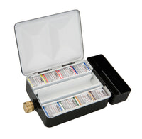 Schmincke HORADAM set per acquerello in metallo con tazza per l'acqua, 8 x 1/2 godet