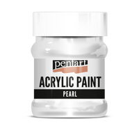 Colore acrilico perlato Pentart 230 ml - Bianco