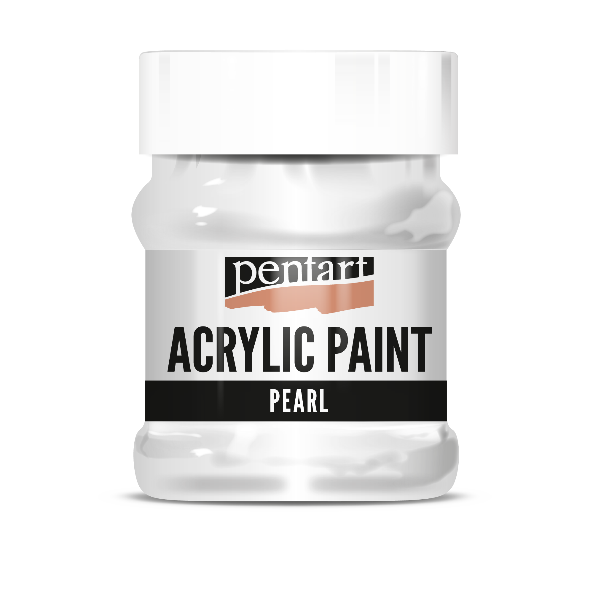 Colore acrilico perlato Pentart 230 ml - Bianco
