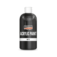 Pittura acrilica opaca Pentart 500 ml nera