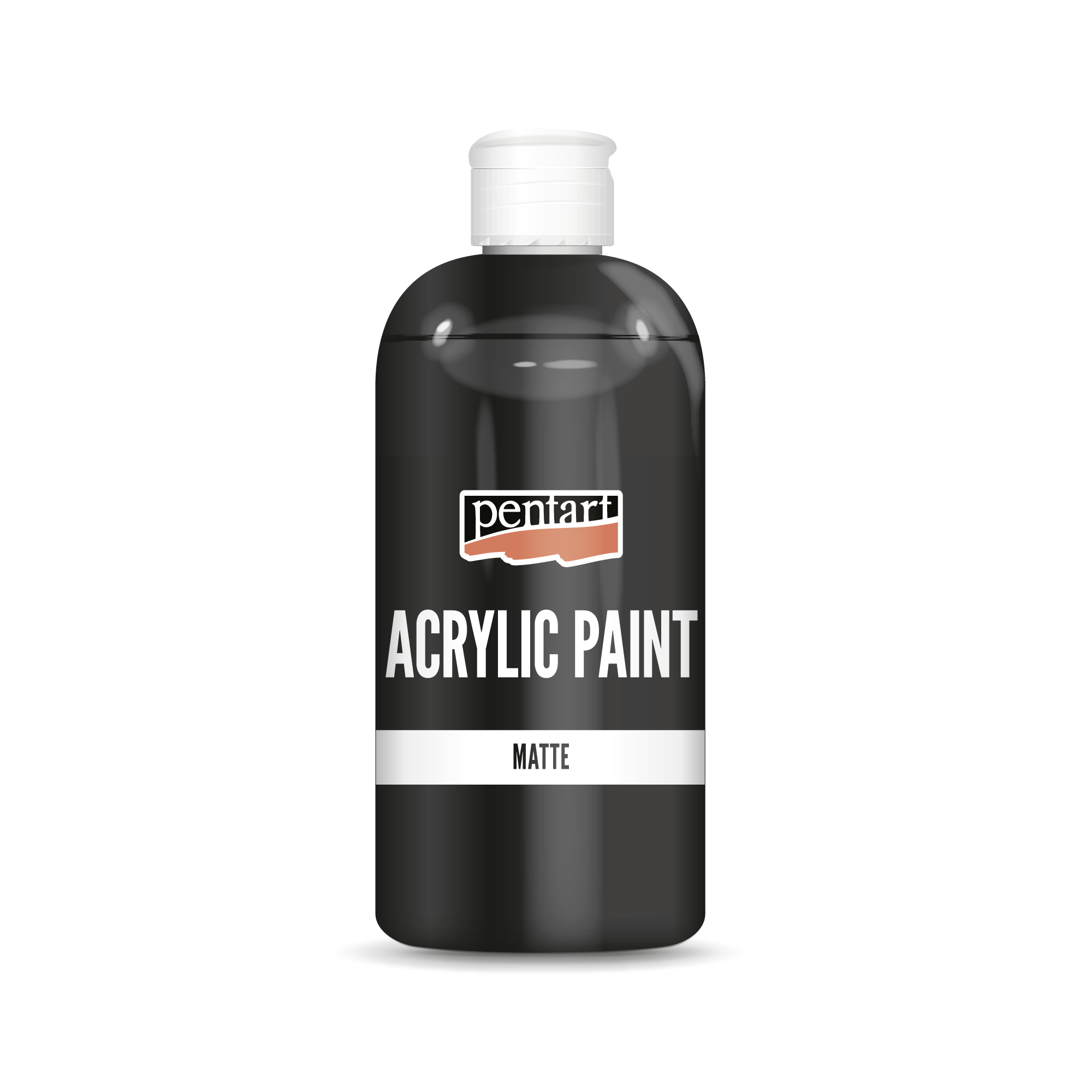Pittura acrilica opaca Pentart 500 ml nera