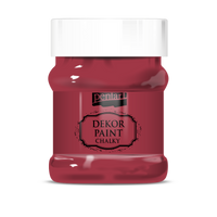 Gessetto decorativo Chalky Pentart 230 ml – cardinal-red