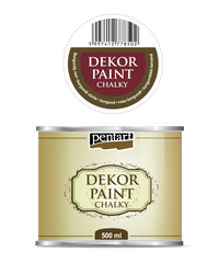 Gessetto decorativo Chalky Pentart 500 ml – Burgundy red