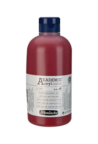 Colore acrilico Schmincke AKADEMIE Acryl color 500 ml – 341 Tonalità rosso cadmio scuro