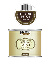 Gessetto decorativo Chalky Pentart 500 ml – brown