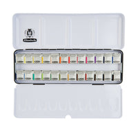 Schmincke AKADEMIE Aquarell scatola in metallo vuota per acquerello, 24 x 1/2 godet