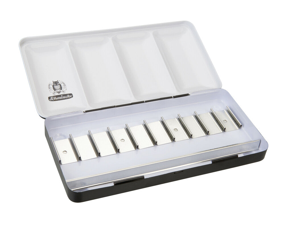 Scatola di metallo vuota Schmincke per 10 tubi da 15 ml