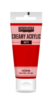 Colore acrilico cremoso opaco Pentart 60 ml | sceglie tonalità – lipstick red