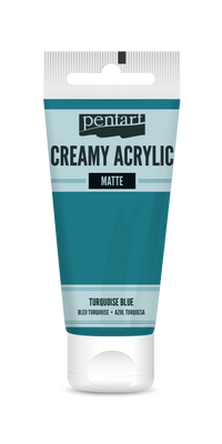 Colore acrilico cremoso opaco Pentart 60 ml | sceglie tonalità – turquoise blue