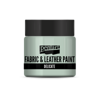 delicate fabric & leather paint 50 ml – argento verdastro