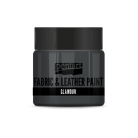 glamour fabric & leather paint 50 ml – argento antico