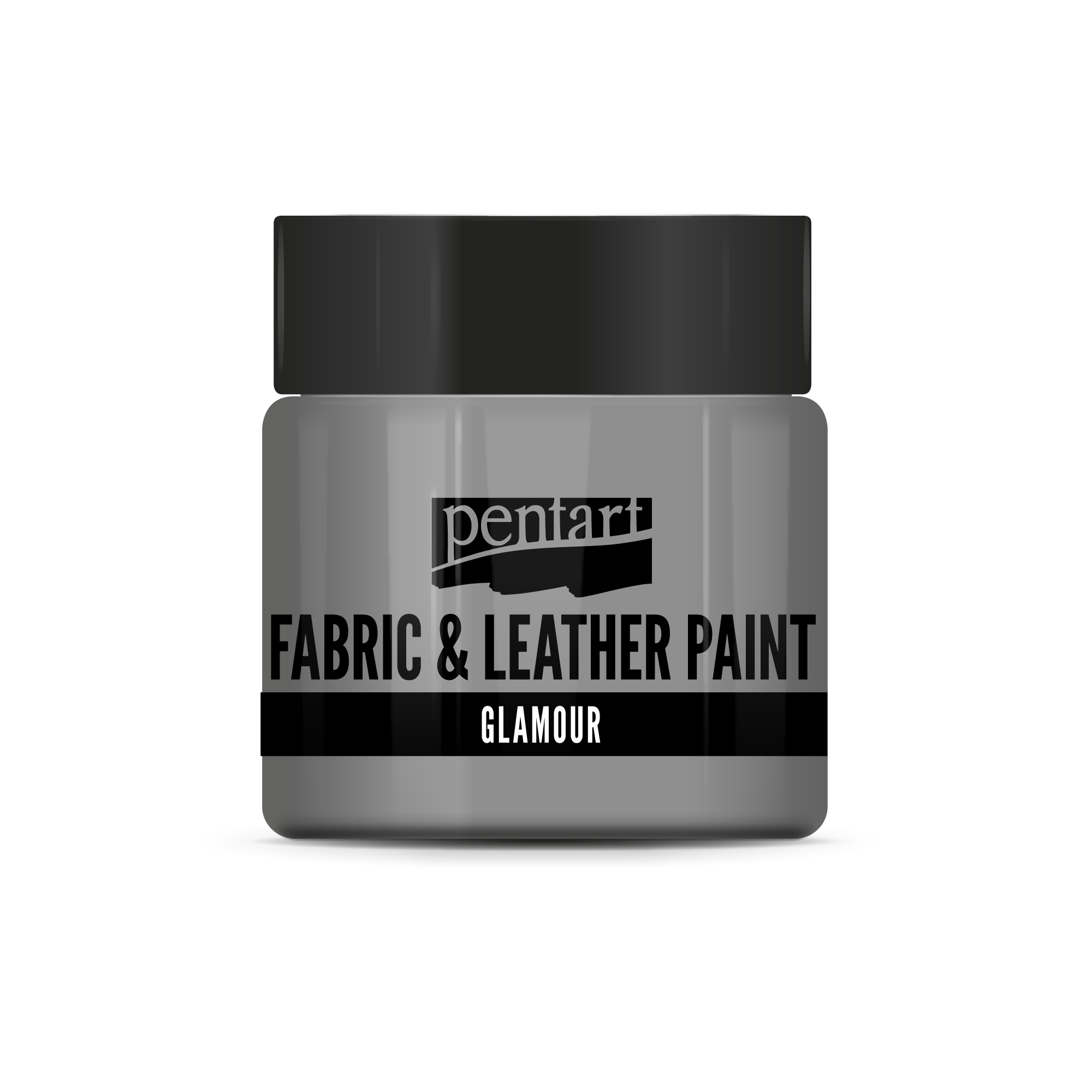 glamour fabric & leather paint 50 ml – argento