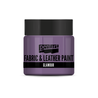 glamour fabric & leather paint 50 ml – viola argenteo