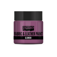 glamour fabric & leather paint 50 ml – rosa argenteo