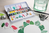 Schmincke AKADEMIE Aquarell scatola in metallo vuota per acquerello, 24 x 1/2 godet