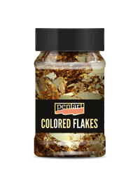 Fiocchi di lamina metallica Pentart 100 ml – baroque gold