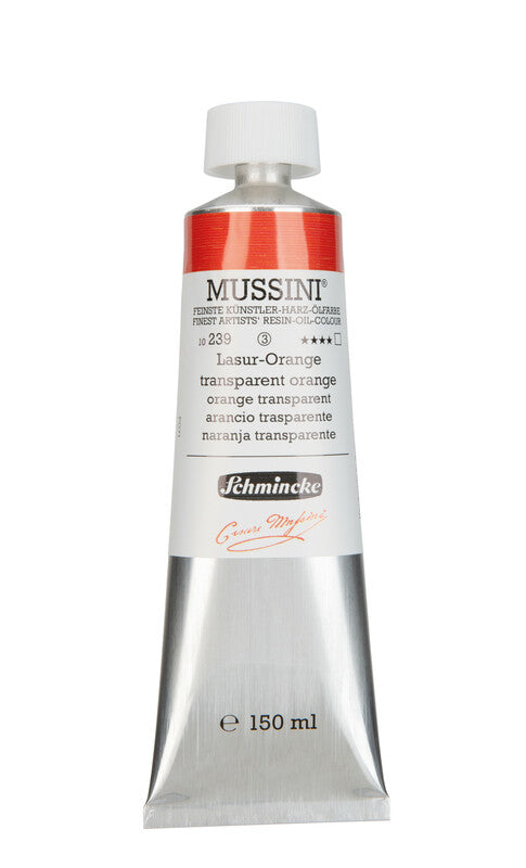 Colori a olio Schmincke MUSSINI 150 ml – 239 Arancio trasparente