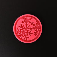 Stampo professionale in silicone Pentart - domino 1 pezzo – Christmas ornament - snowflake