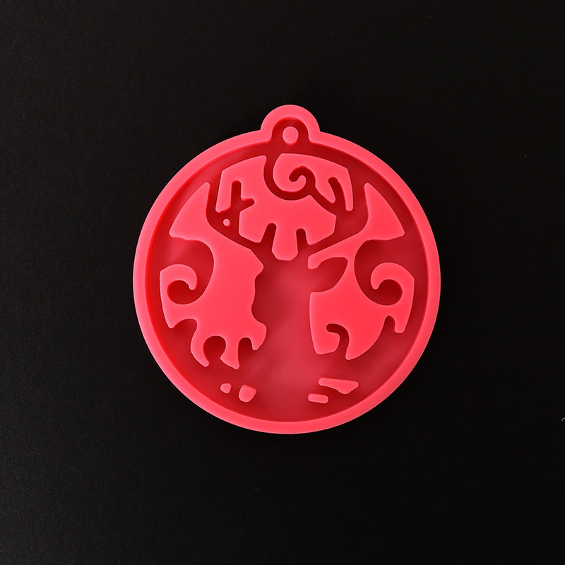 Stampo professionale in silicone Pentart - domino 1 pezzo – Christmas ornament - reindeer
