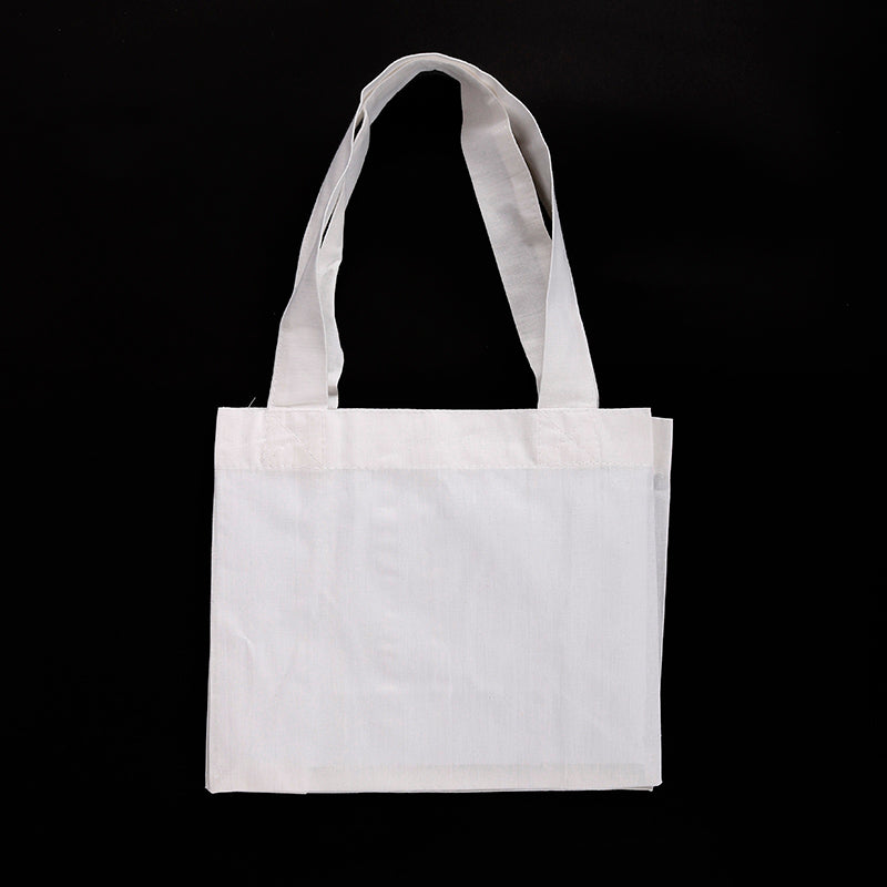 Borsa in cotone bianco 38 x 42 cm – 23,5 x 9 x 19 cm