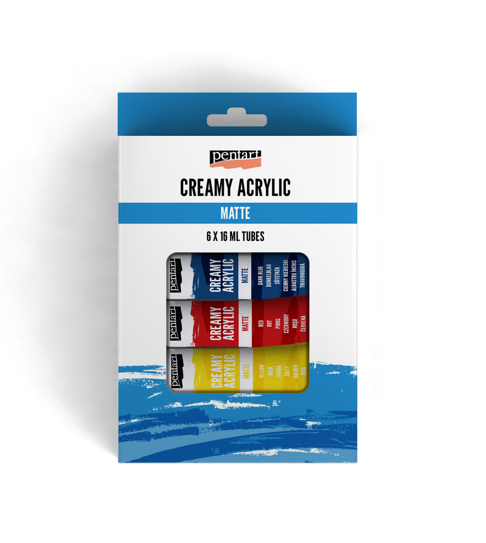 Creamy acrylic paint matte set colors 16 ml tube – 6 x /