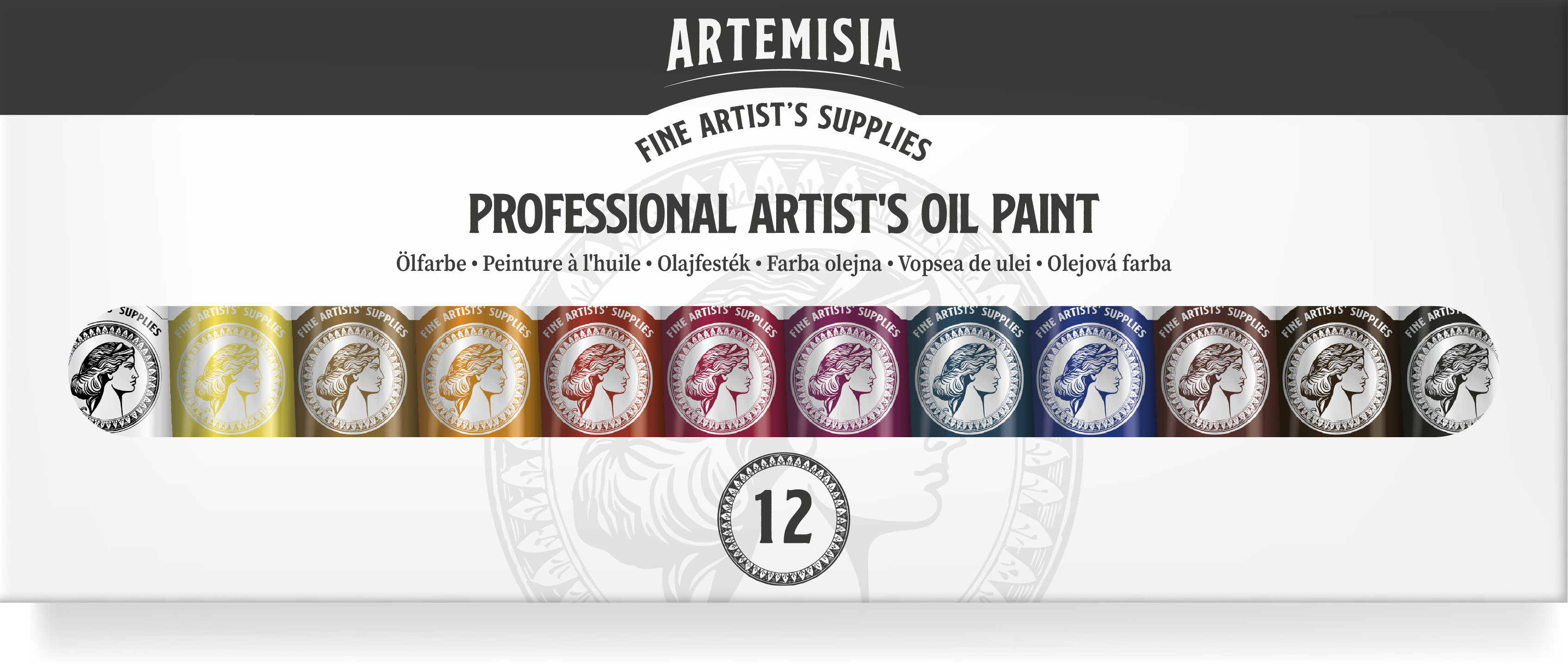Set di colori a olio Artemisia 20 ml – 12 x