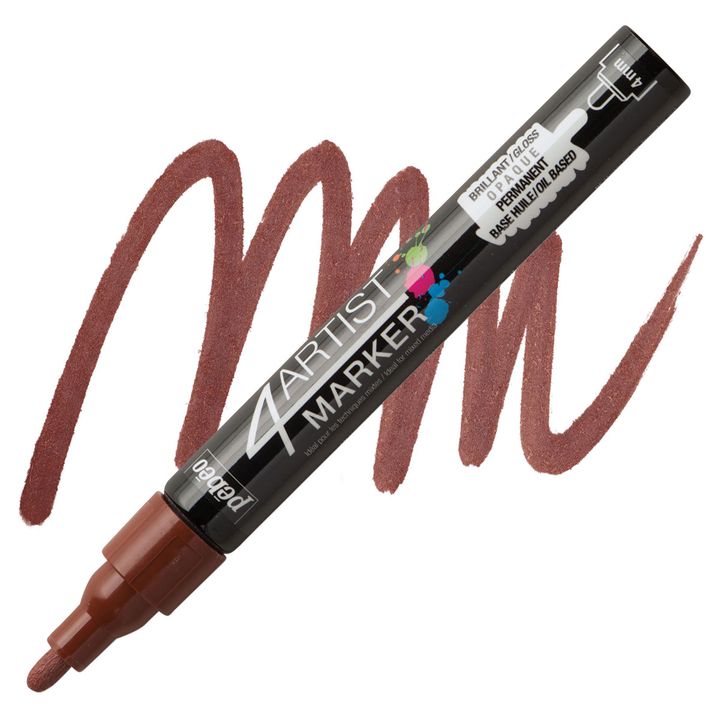 4ARTIST MARKER Pébéo su base olio 4mm | varie sfumature - marrone