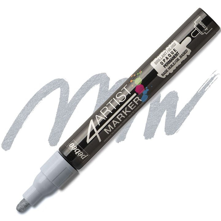 4ARTIST MARKER Pébéo su base olio 4mm – argento