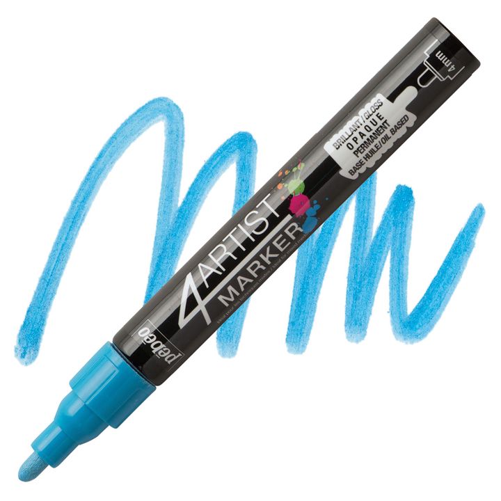 4ARTIST MARKER Pébéo su base olio 4mm – chiaro blu