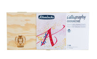 Set in legno di colori a guazzo Schmincke Calligraphy Gouache, 12 x 20 ml