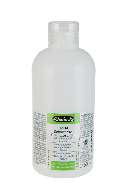 Schmincke primer 2, imprimitura leggermente assorbente 500 ml