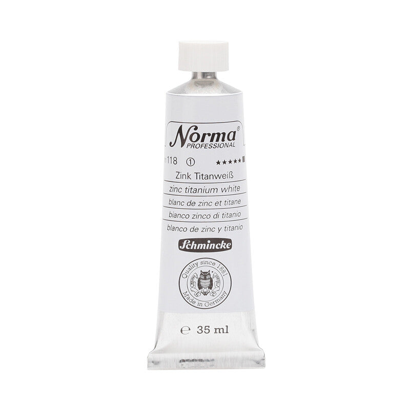 Colori a olio Schmincke Norma Professional 35 ml – 118 Bianco titanio zinco