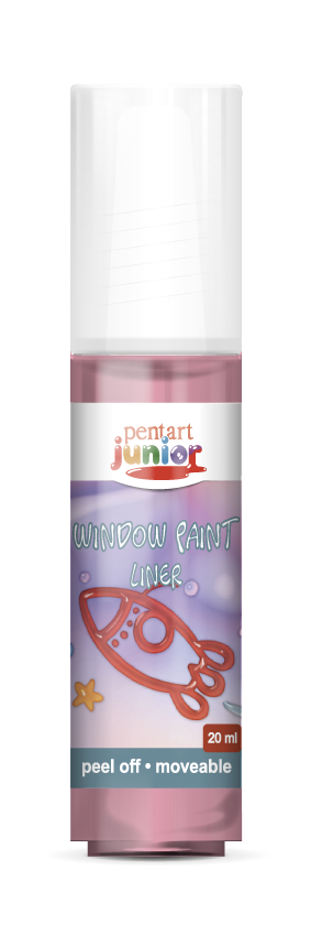 Colore per vetro window paint 20 ml – rosso