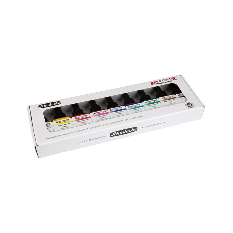 Schmincke AERO COLOR set di colori primari in cartone 9 x 28 ml
