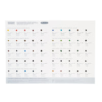 Cartella campionaria Schmincke HORADAM Aquarell Dot Card Super Granulation - 50 colori