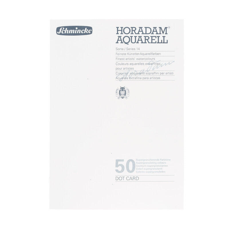 Cartella campionaria Schmincke HORADAM Aquarell Dot Card Super Granulation - 50 colori