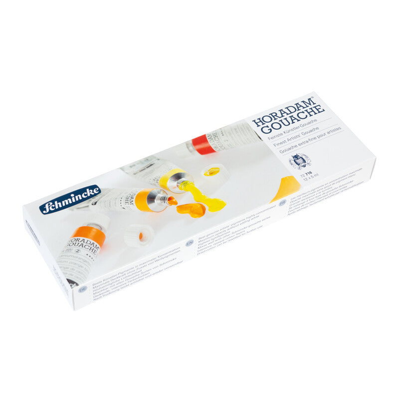 Colori a gouache Schmincke HORADAM in set di metallo, 12 x 5 ml