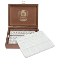 Set in legno di colori ad acquerello Schmincke HORADAM Super Granulation – 50 x 1/2 godet
