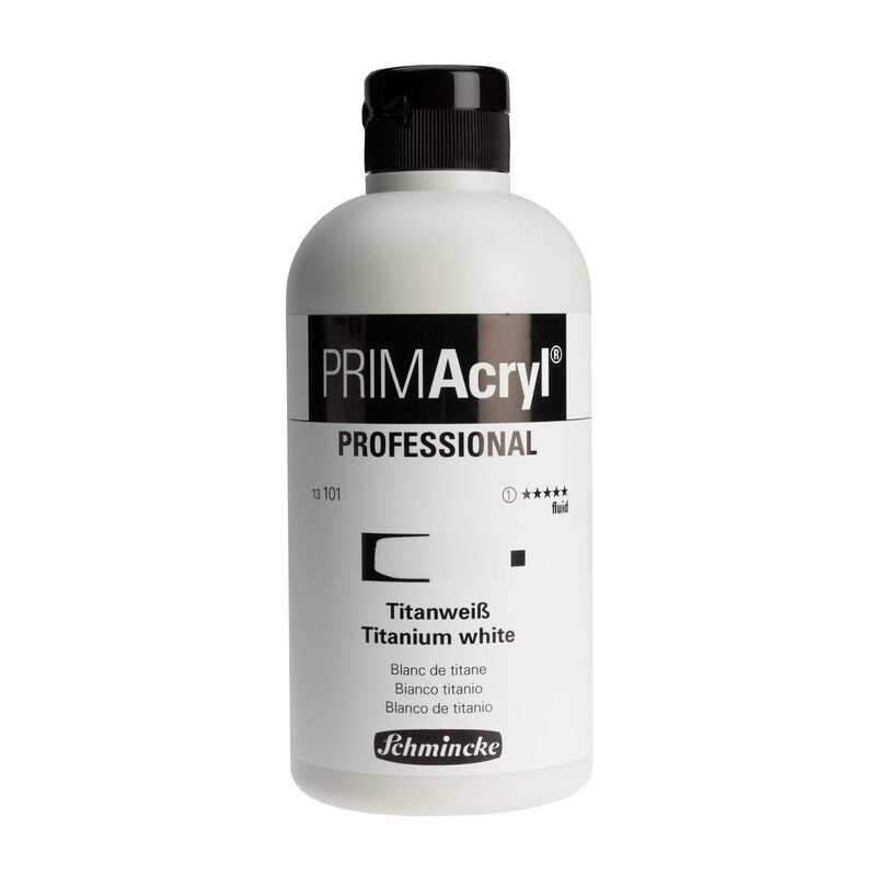 Colore acrilico Schmincke PRIMAcryl Professional Fluid 500 ml – Titanium white