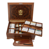 Cassetta in legno Schmincke MUSSINI, 37 x 35 ml + accessori