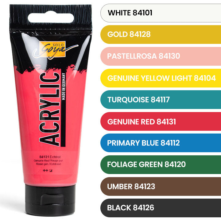 Solo Goya Acrylic Paints - ARTMIE Gold Matches | set di 10 x 100 ml
