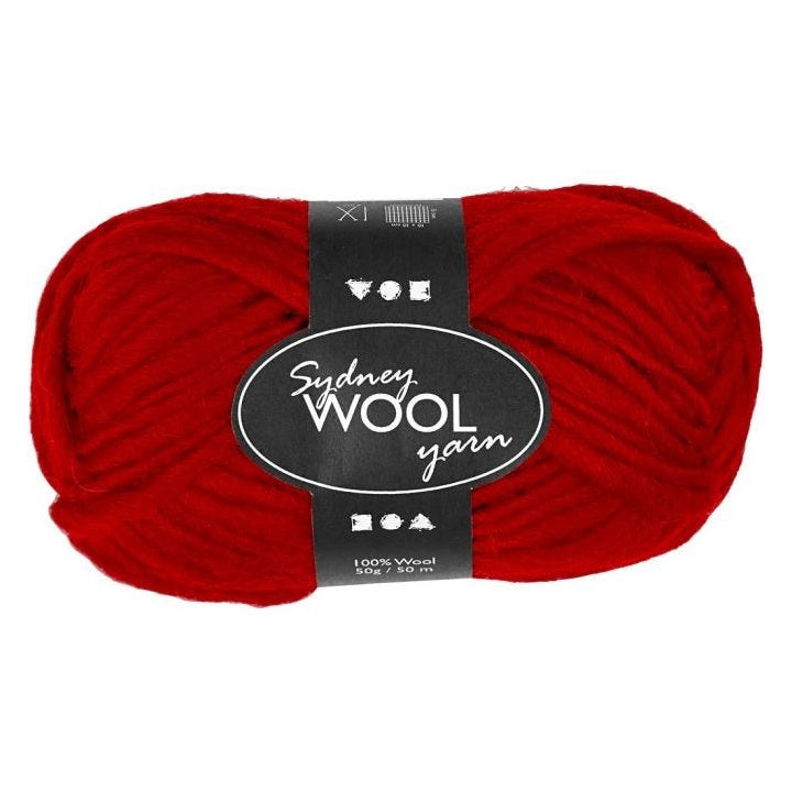 Lana colorata Sydney 50 m – red